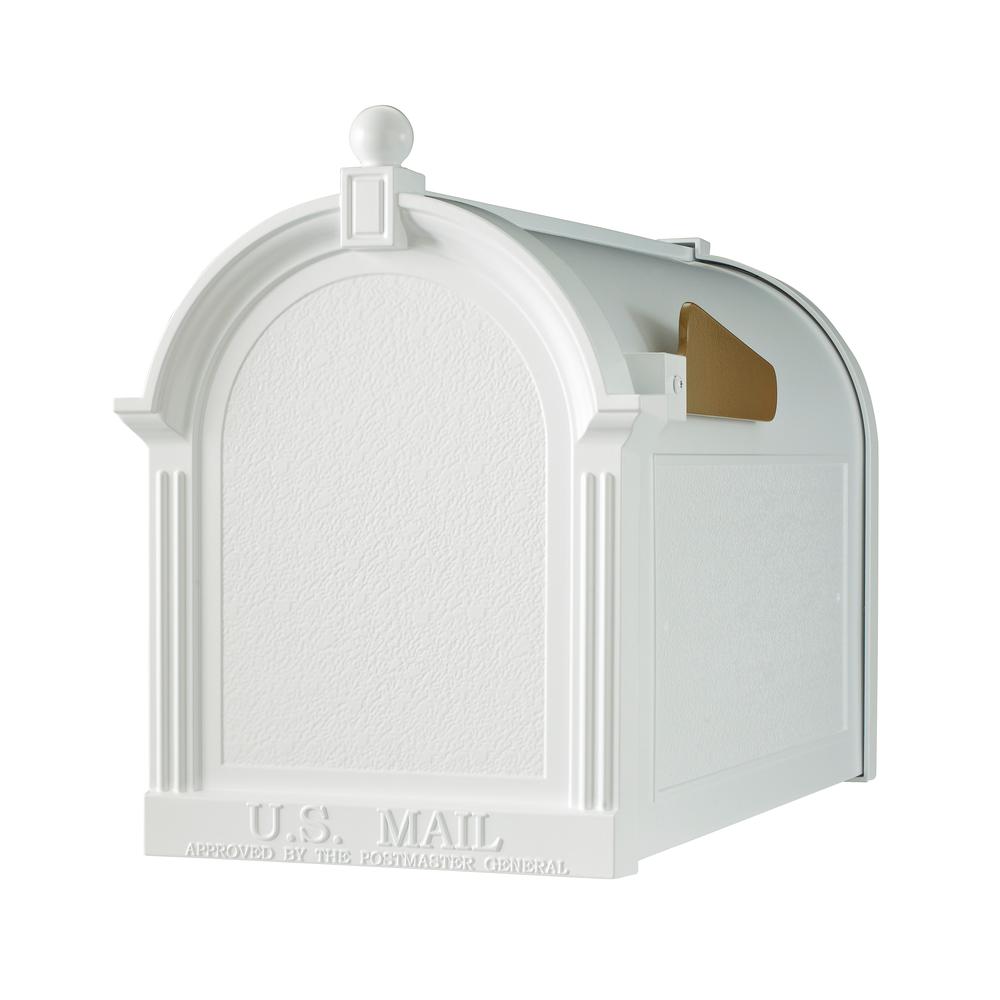 Whitehall Products Streetside Mailbox in White16001 The Home Depot