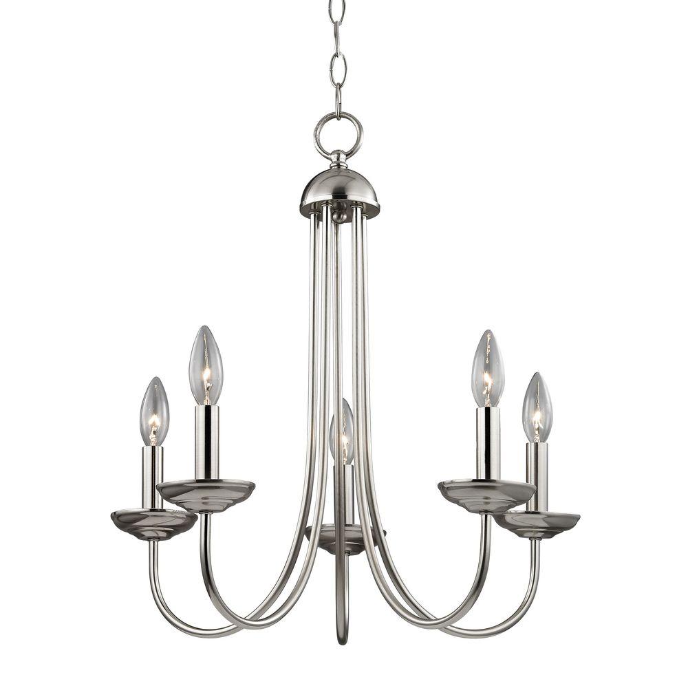 Titan Lighting Williamsport 5Light Brushed Nickel ChandelierTN60045