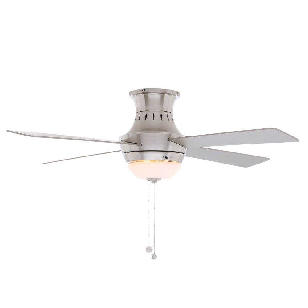 Sea Gull Lighting Quality Max Plus 52 In Brushed Nickel Indoor Wentworth 52 In Indoor Brushed Nickel Ceiling Fan With Light Kit