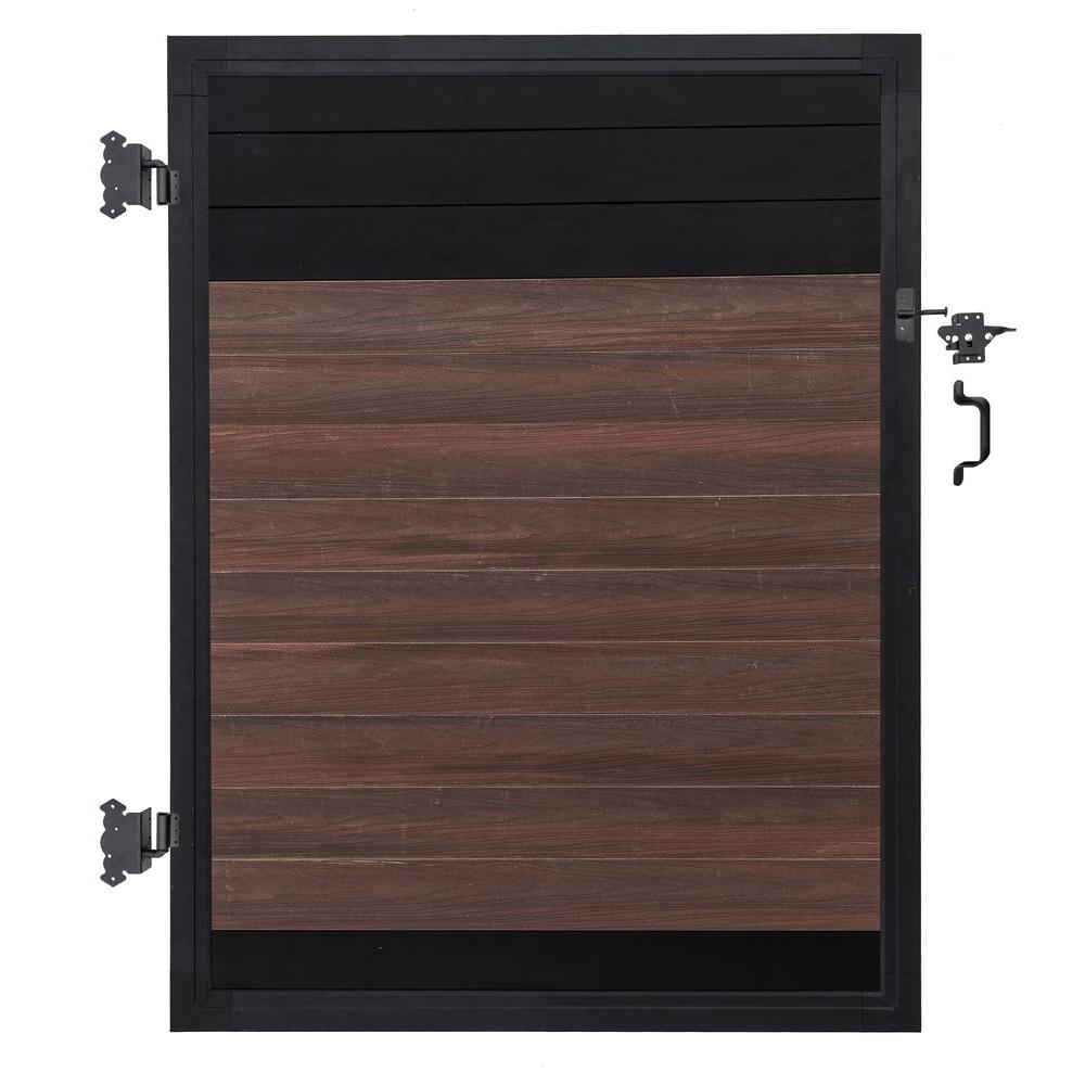 SimTek 6 ft. W x 6 ft. H Ashland Nantucket Gray Composite Privacy Fence