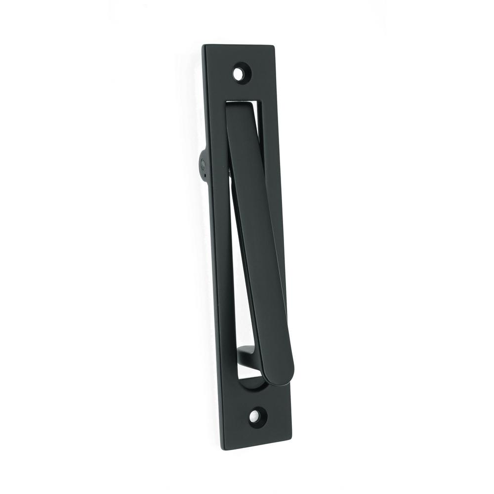 61/4 in. Solid Brass Matte Black Edge Pull14010019 The Home Depot