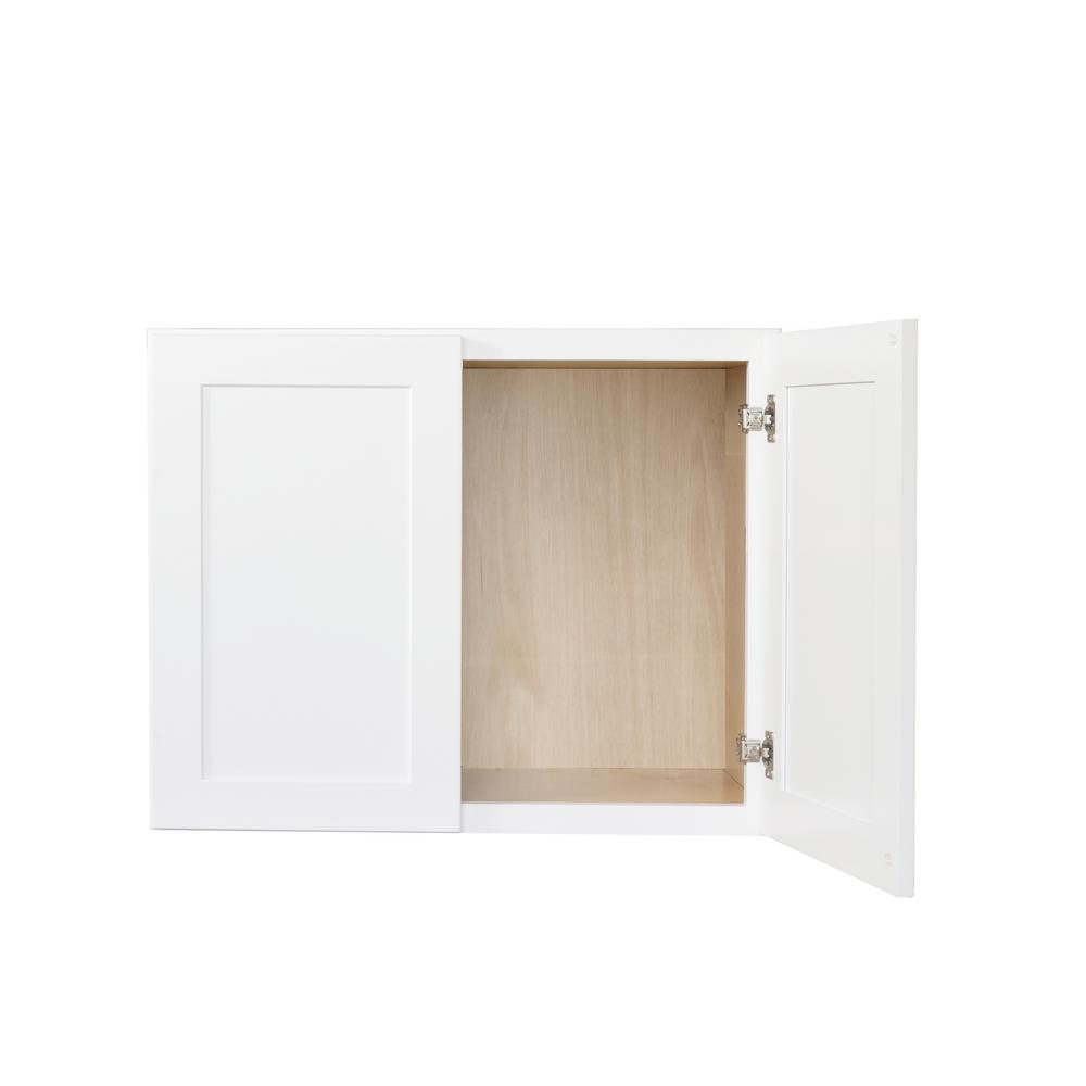 Bremen Ready To Emble 30x21x12 In Shaker High Double Door Wall Cabinet White Bremen Ready To Emble 30x21x12 In Shaker High Double Door Wall Cabinet White