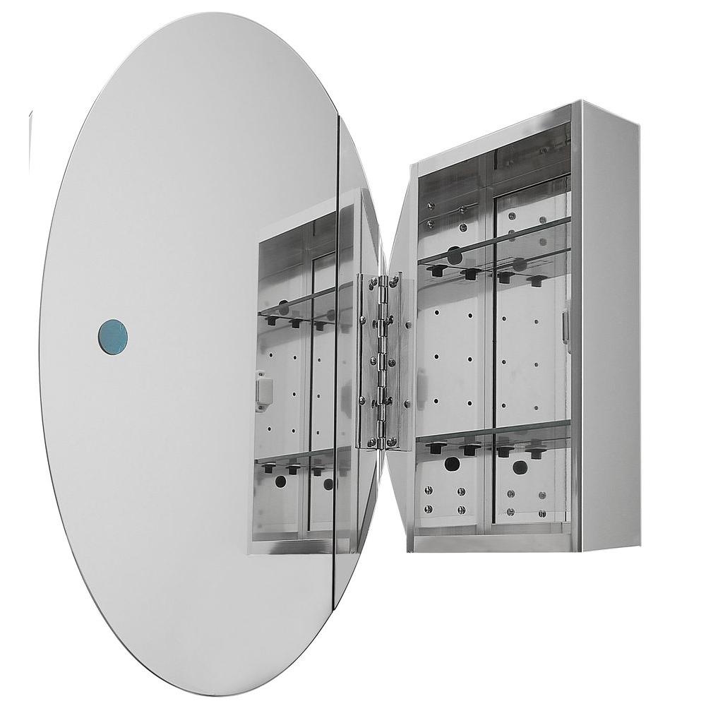 Pegasus 24 In X 36 In Recessed Or Surface Mount Oval Bathroom