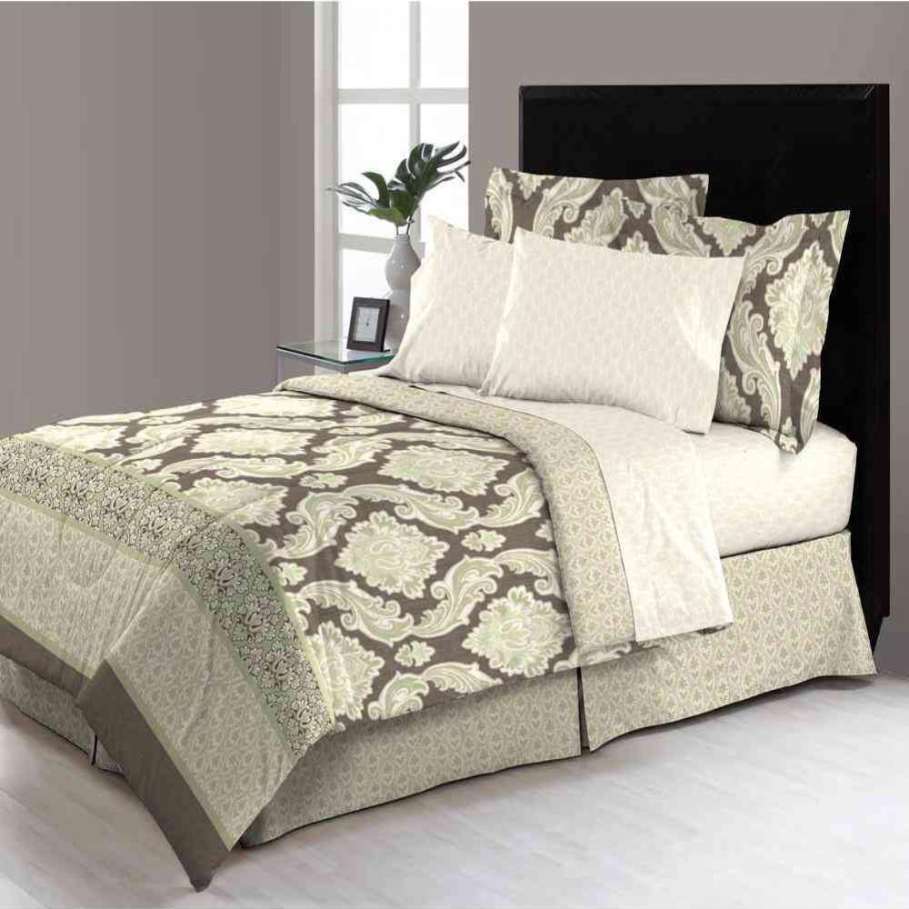 Morgan Home East Thornton 8 Piece Queen Bed In A Bag Comforter Set East Thornton 8 Piece Queen Bed In A Bag Comforter Set
