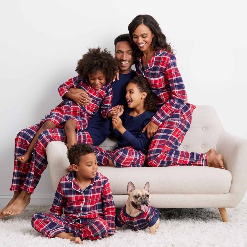 The Company Store Family Flannel Women S Whitaker Plaid Small 2 Piece Classic Pajama Set 60005a S Whtpld The Home Depot