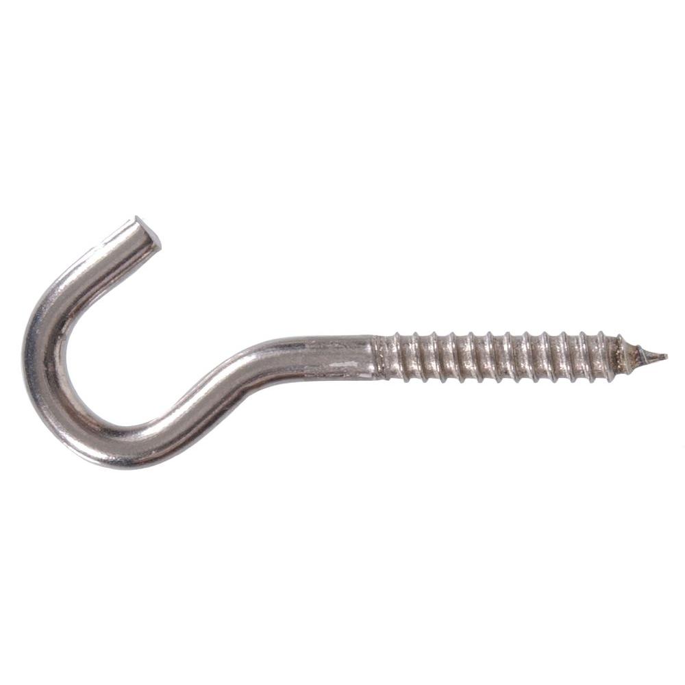 The Hillman Group 38 X 4 78 In Stainless Steel Heavy Duty Screw Hook