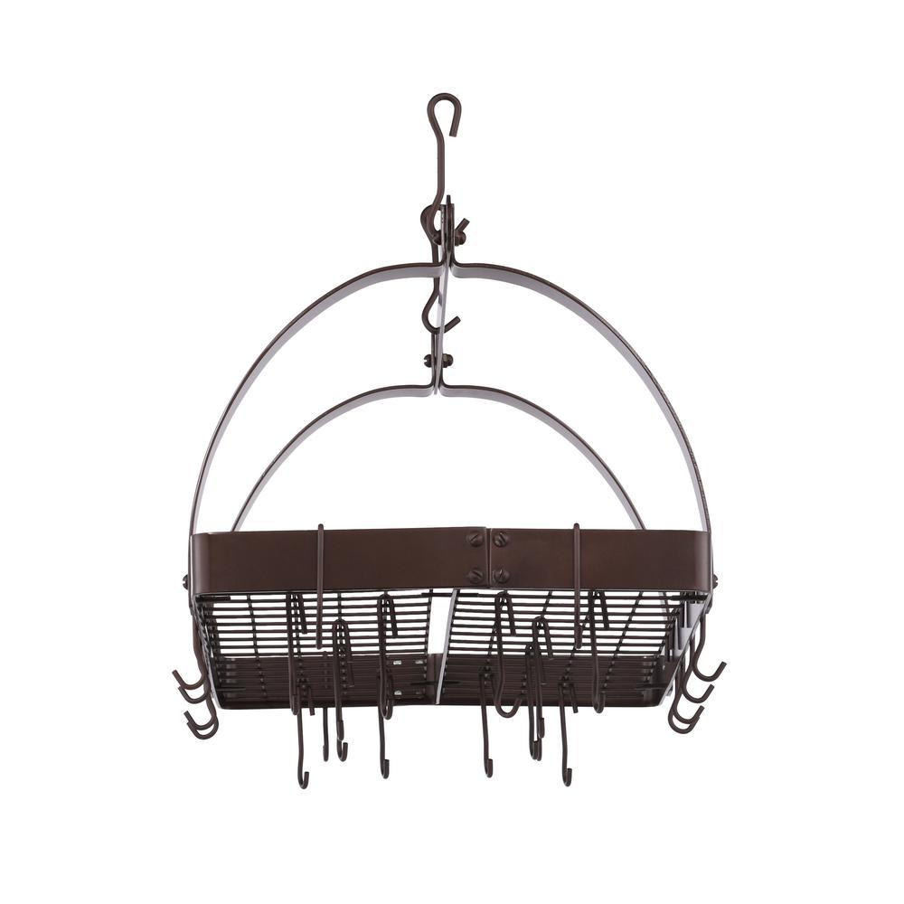 Old Dutch Angled Pot Rack Hooks Set of 4 Oiled Bronze