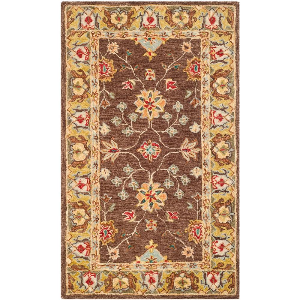Safavieh Anatolia Brown Gold 3 Ft X 5 Ft Area Rug An562a 3 The Home Depot