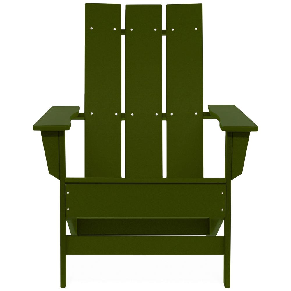 durogreen aria forest green recycled plastic modern adirondack  chairaac3529fg  the home depot