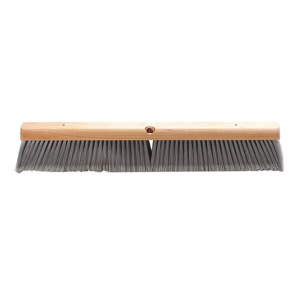 Carlisle 24 in. Flagged Polypropylene Gray Fine Sweep (12-Pack)