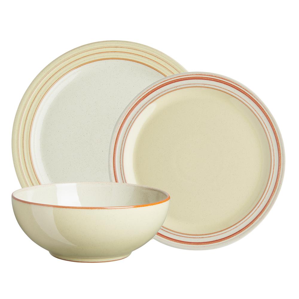 Denby Heritage Veranda 12-Piece Yellow Dinnerware Set-VER-12PC - The ...