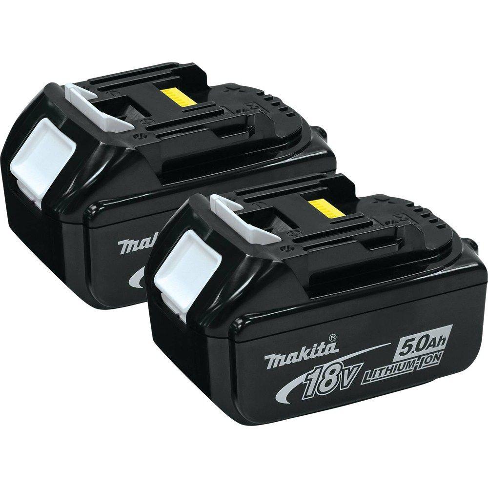 Makita 18-Volt 5.0Ah LXT Lithium-Ion Battery (2-Pack)-BL1850-2 - The ...