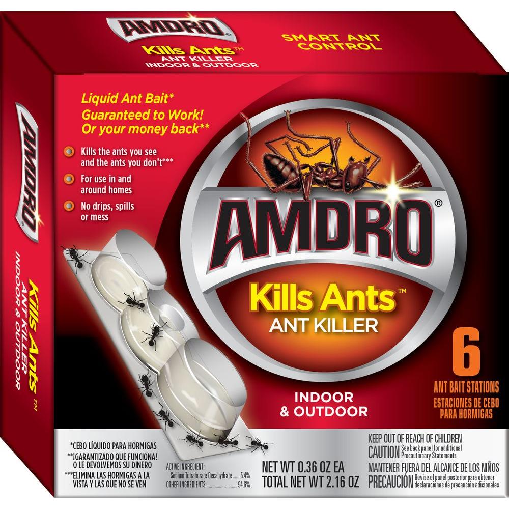 AMDRO Kills Ants Liquid Ant Killer Bait Stations (6-Pack) by AMDRO