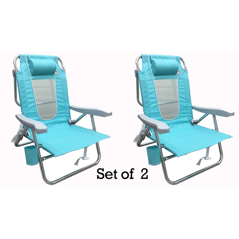 teal beach chair