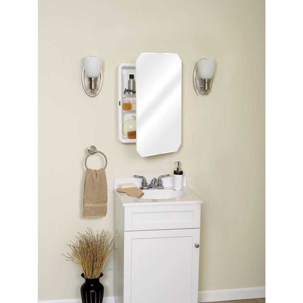 Zenith M182 Medicine 2Shelf, Plastic Recessed Or Surface