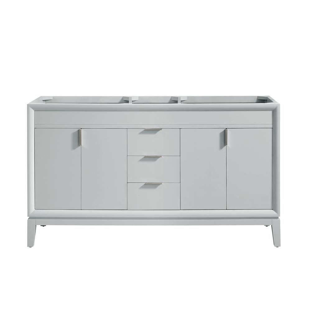 Avanity Emma 60 In W X 21 5 D 34 H Bath Vanity Cabinet Only Dove Gray