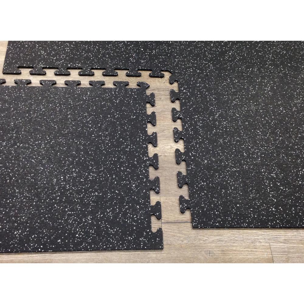 Black With Gray Speck 24 In X Finished Side Recycled Black With Gray Speck 24 In X