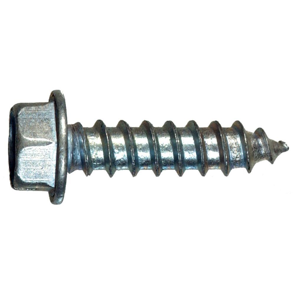 Qty 250 Stainless Steel Slotted Hex Indented Head Sheet Metal Screw #8 x 1/2 