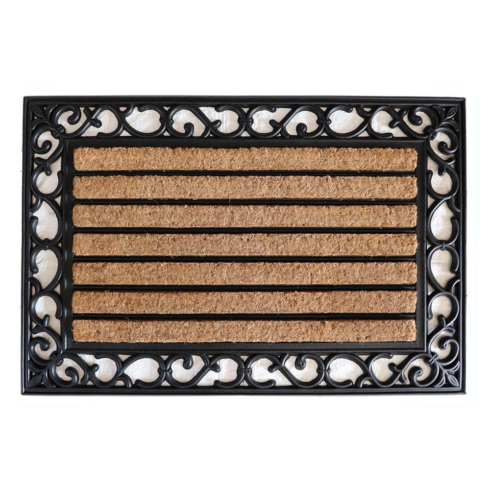 Trafficmaster Rubber And Coir Mat 24 In X 36 In