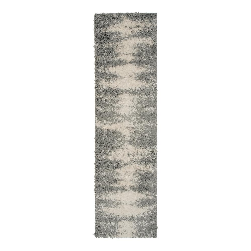 World Rug Gallery Modern Whimsical Shag Silver 2 Ft X 3 Ft Area Rug 772silver2x3 The Home Depot - imagessafavieh shag white contemporary round rug roblox