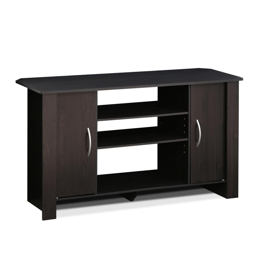 Furinno Econ 42 in. Espresso Wood TV Stand with 6 Drawer Fits TVs Up to