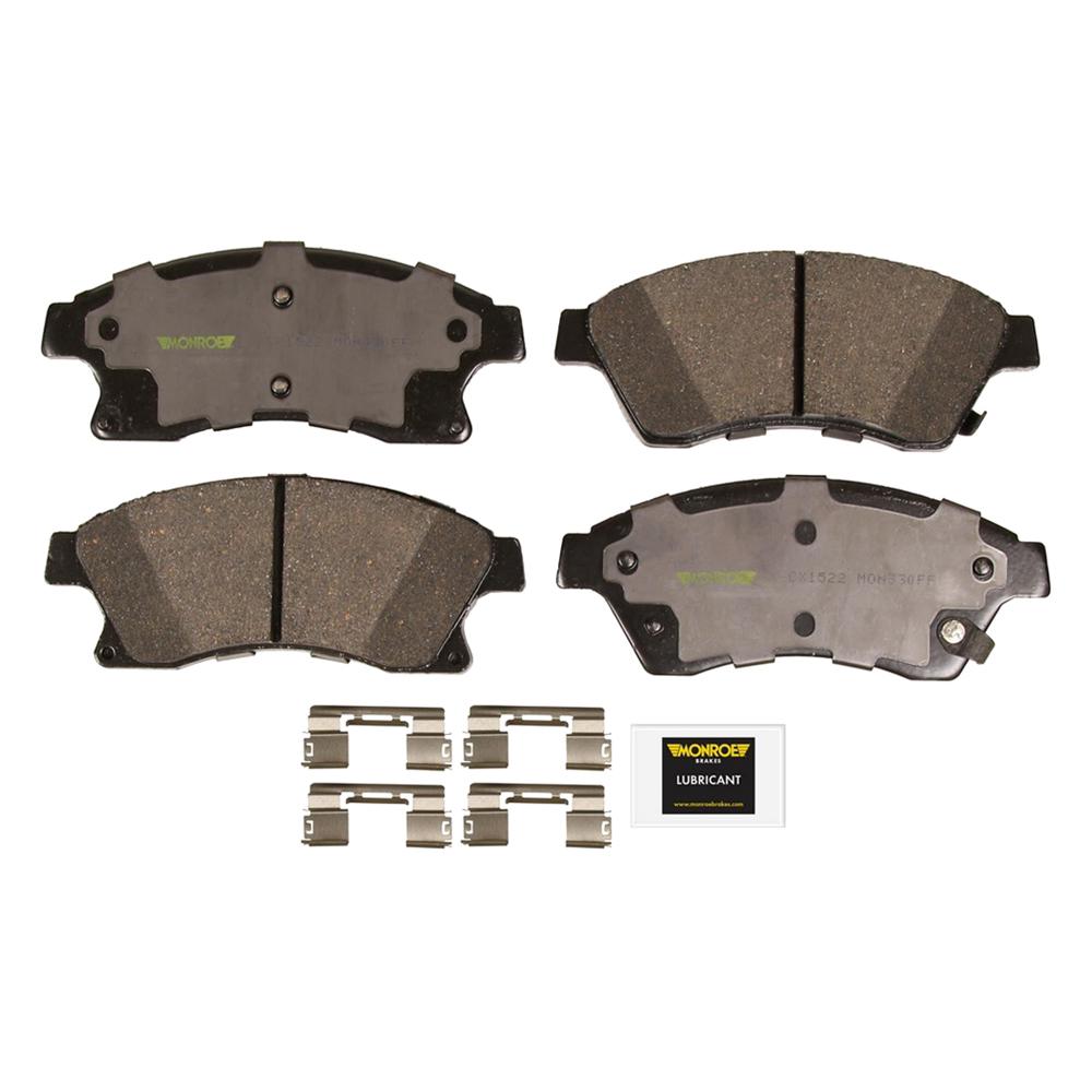 Monroe Brakes Total Solution Ceramic Brake PadsCX1522 The Home Depot