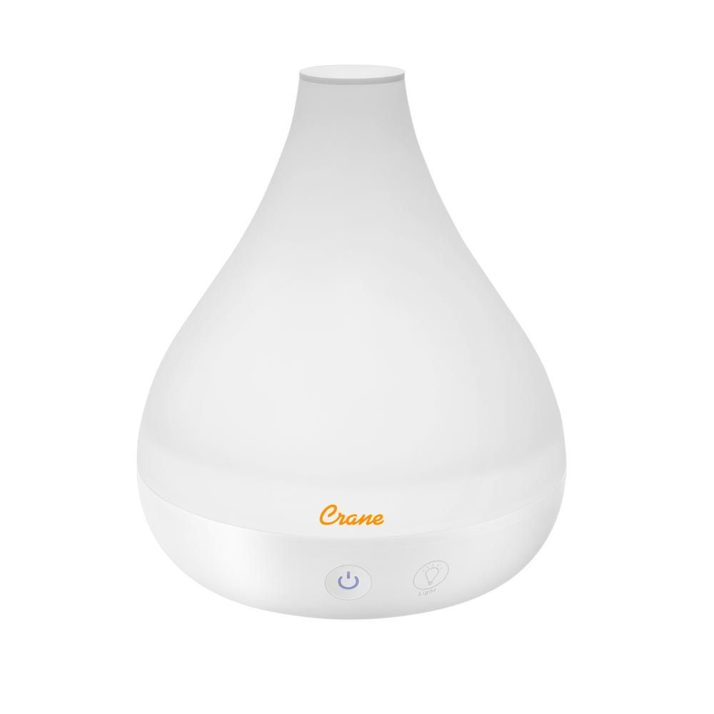 Crane 0.35 Gal. 2in1 Ultrasonic Cool Mist Humidifer & Aroma Diffuser for Small Rooms up to 200