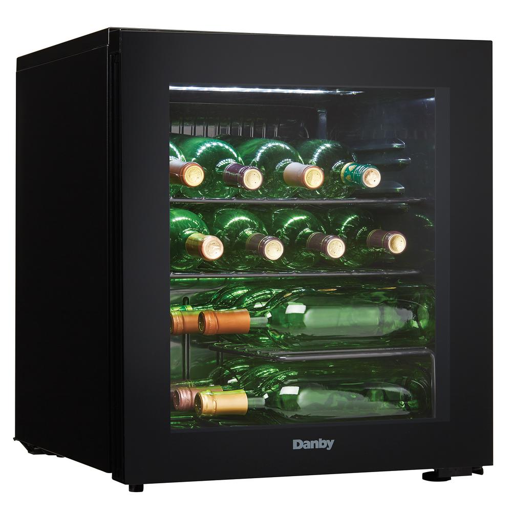 Danby 16 Bottle 1 8 Cu Ft Counter Top Wine Cooler In Black