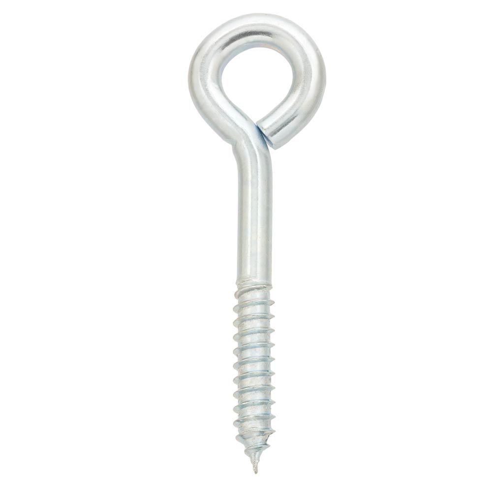 BZP PART THREADED * PACK OF 200 x BRIGHT ZINC PLATED SCREW EYES 25mm x 4g
