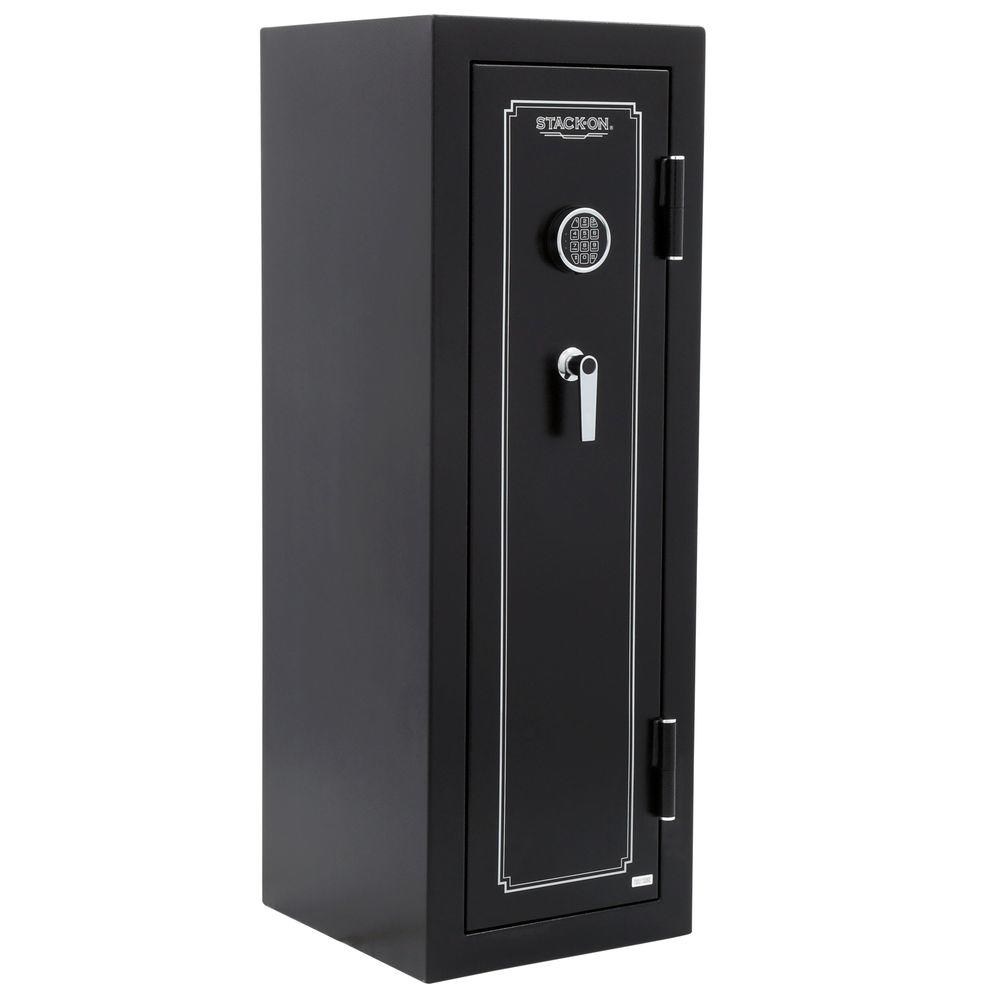 Stack-On 14-Gun Safe Electronic Lock in Matte Black