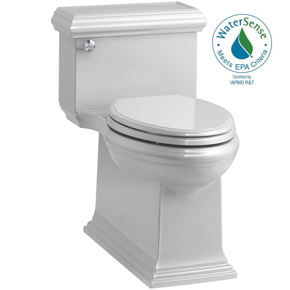 Touchless Residential Kohler Toilets Toilet Seats Memoirs Classic 1 Piece 28 Gpf Single Flush Elongated Toilet In Ice