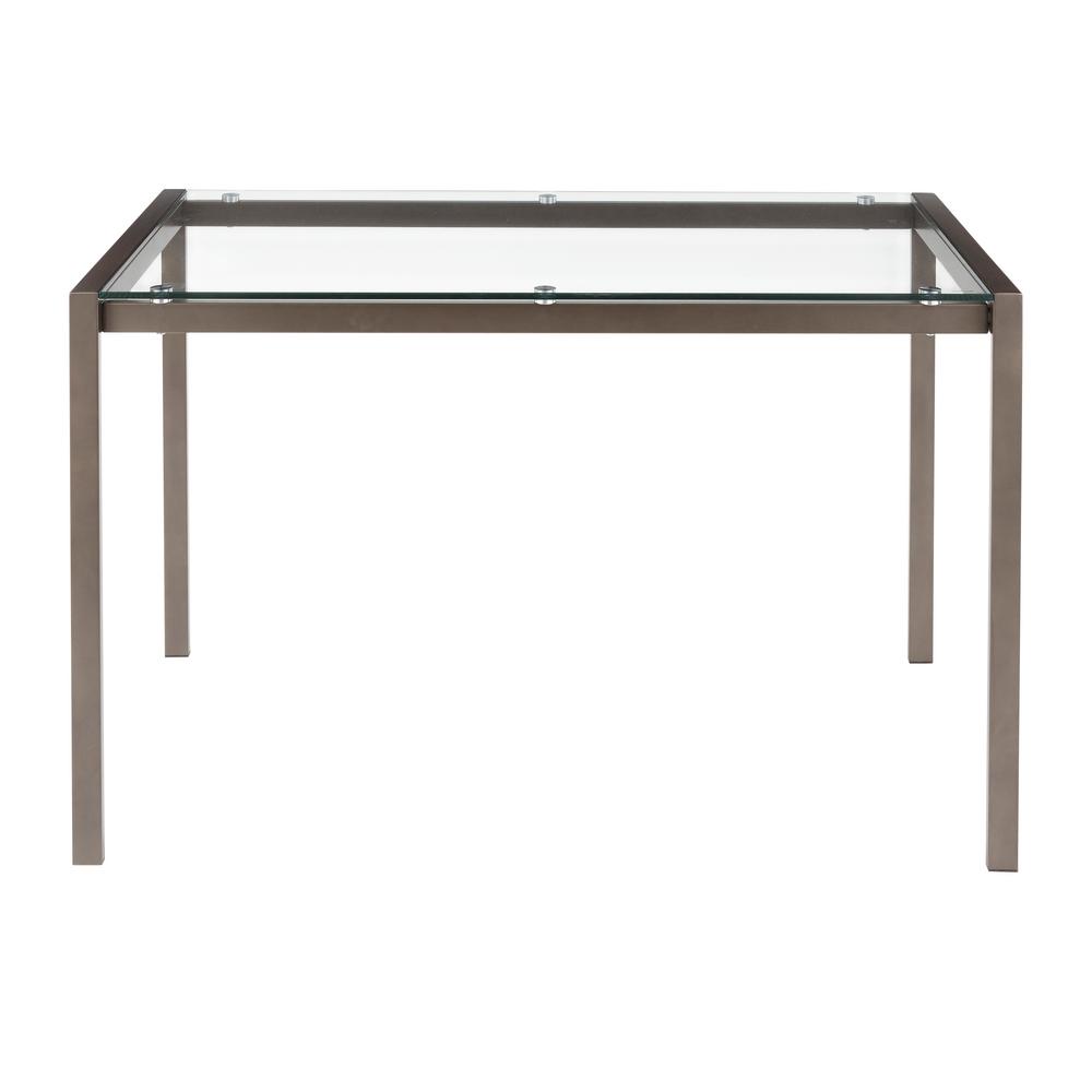 Lumisource Fuji Antique Metal Dining Table With Lumisource Fuji Antique Metal Dining Table With
