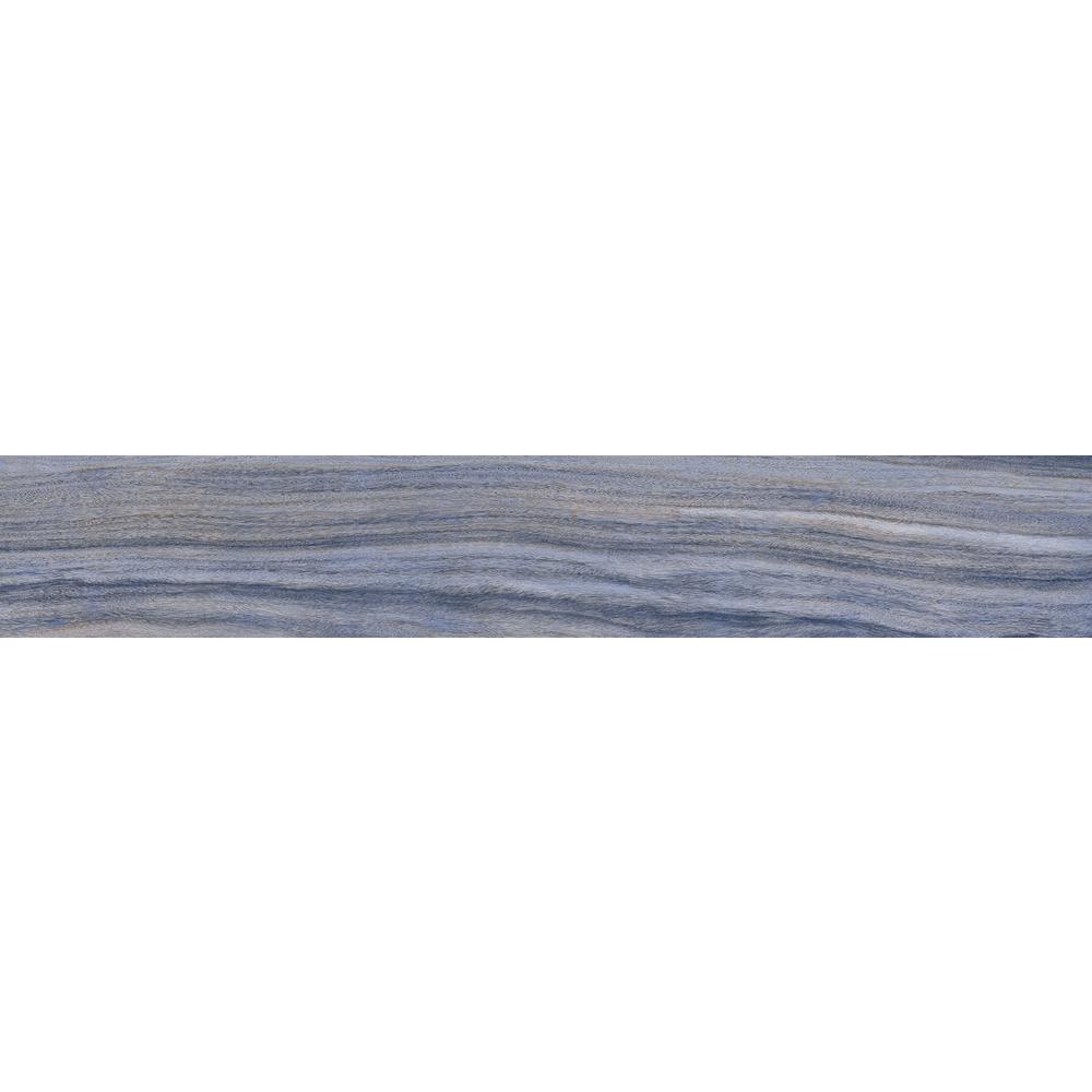 8x48 Porcelain Tile The Home Depot Dellano Exotic Blue 8 In X 48 Polished Porcelain Floor And Wall Tile