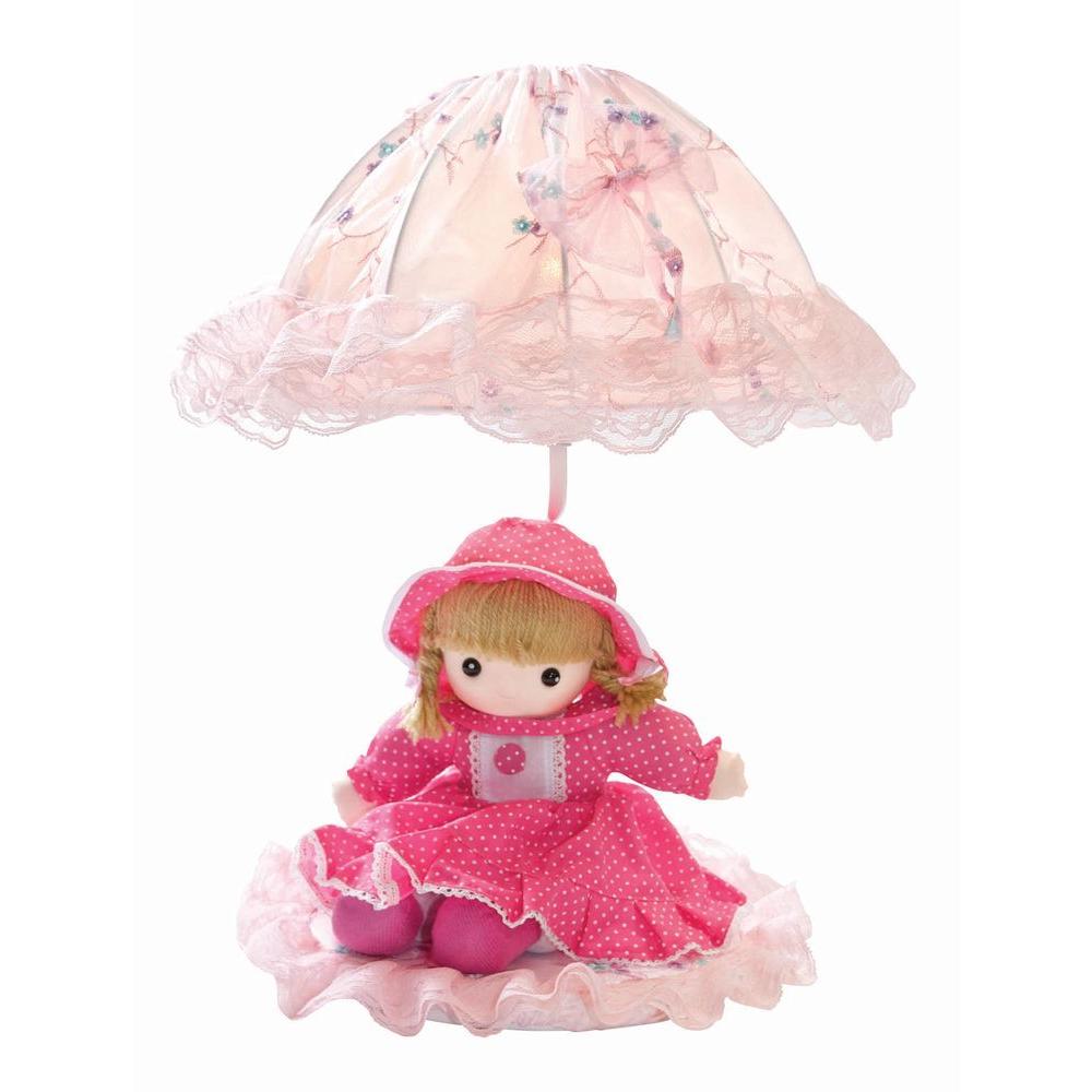Illumine Designer Collection 18 In Pink Baby Doll Table Lamp With Illumine Designer Collection 18 In Pink Baby Doll Table Lamp With Fabric Shade