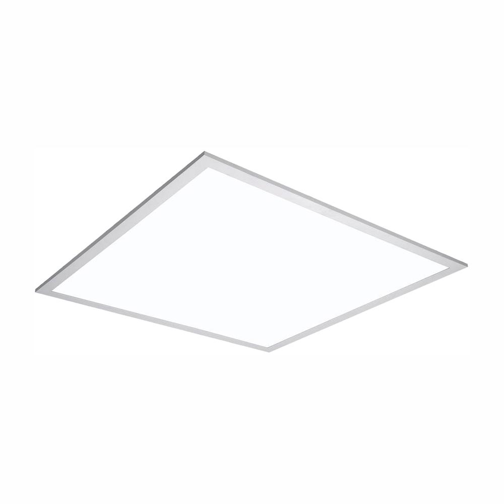 2 Ft X 2 Ft White Integrated Led Flat Panel Troffer Light Fixture At 4200 Lumens 4000k Dimmable
