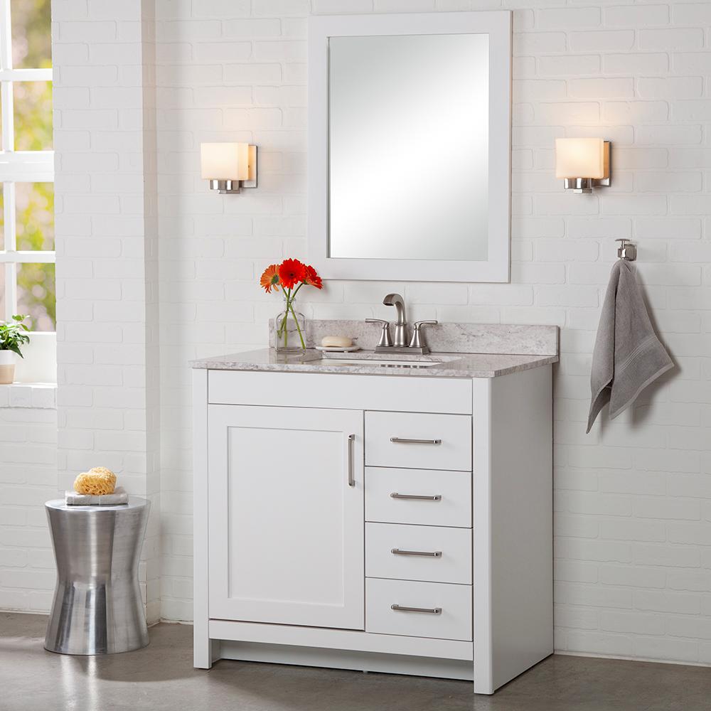 Modern 36 Inch Vanities Bathroom Vanities Bath The Home Depot