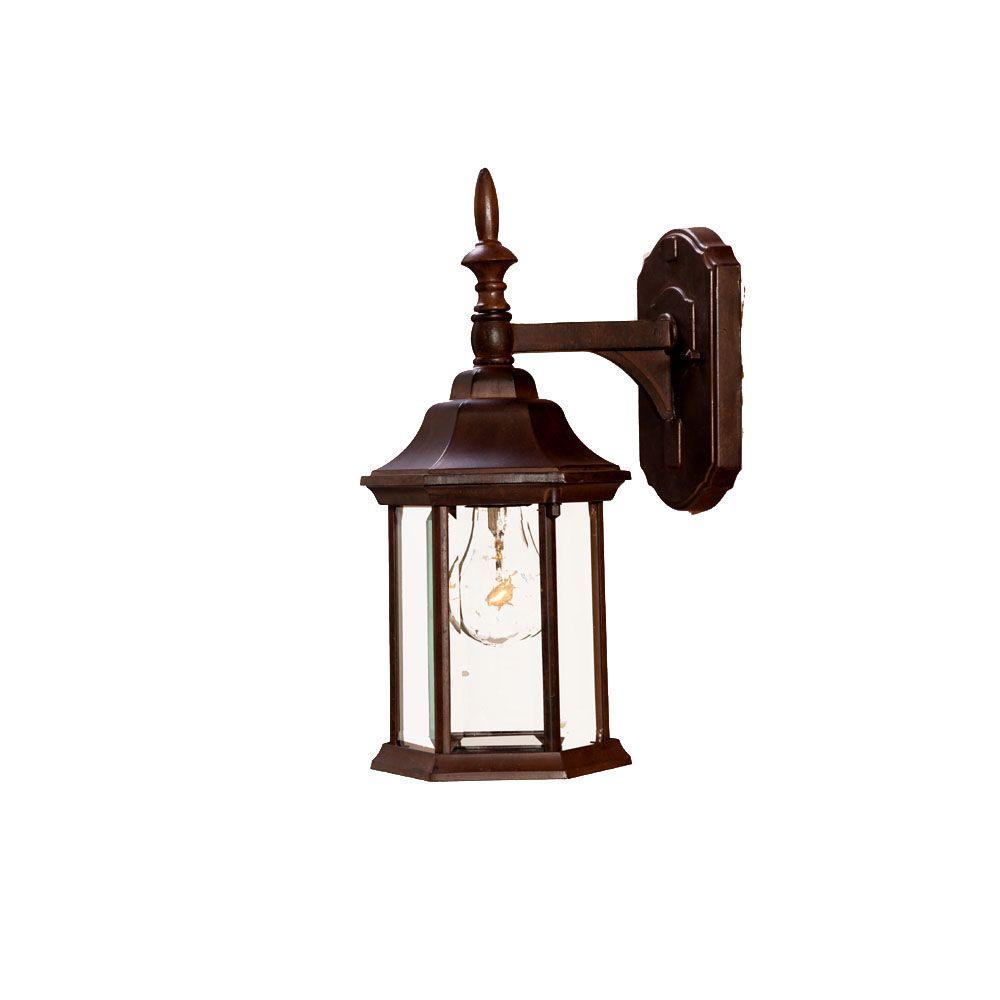 Acclaim Lighting Craftsman Collection 1Light Burled Walnut Outdoor