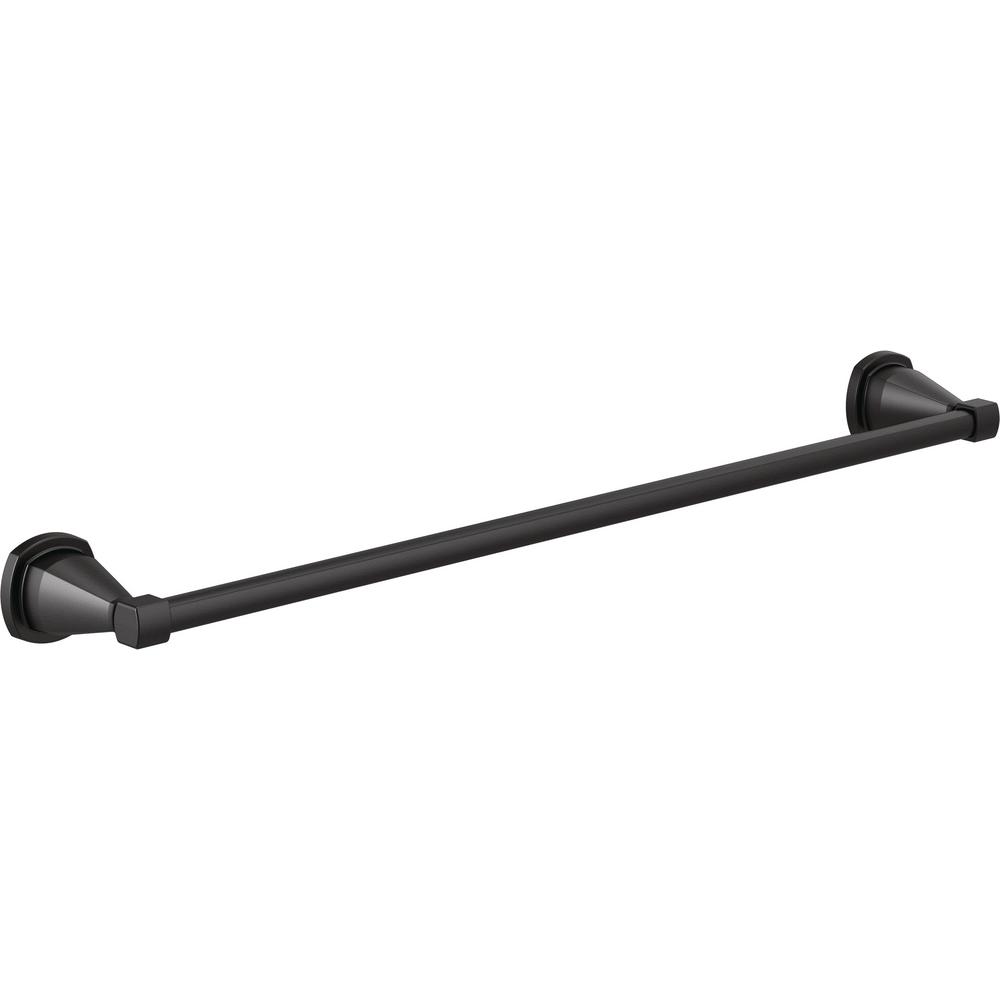 Delta Stryke 24 in. Towel Bar in Matte Black