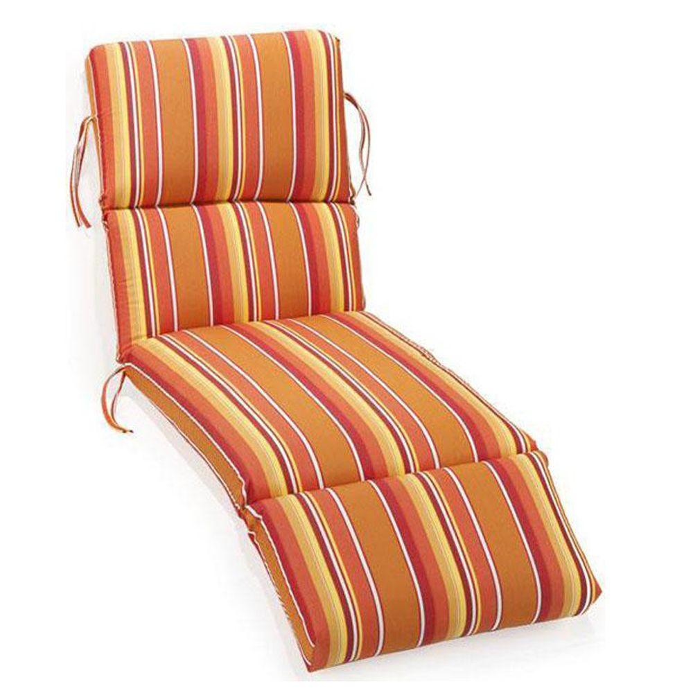 Home Decorators Collection 23 X 80 Outdoor Chaise Lounge Cushion In