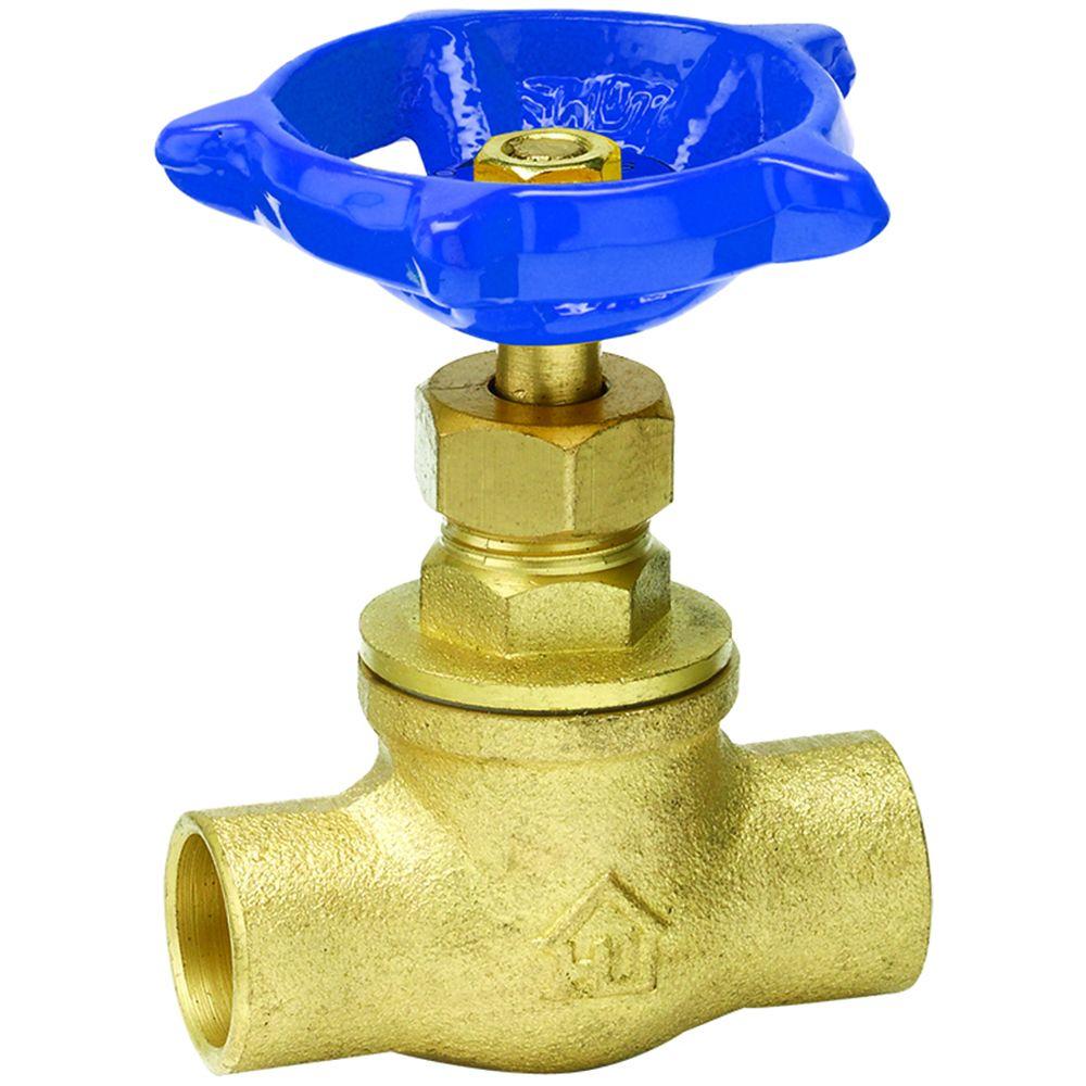 Everbilt 3/4 in. Brass Sweat x Sweat Stop Valve230434EB The Home