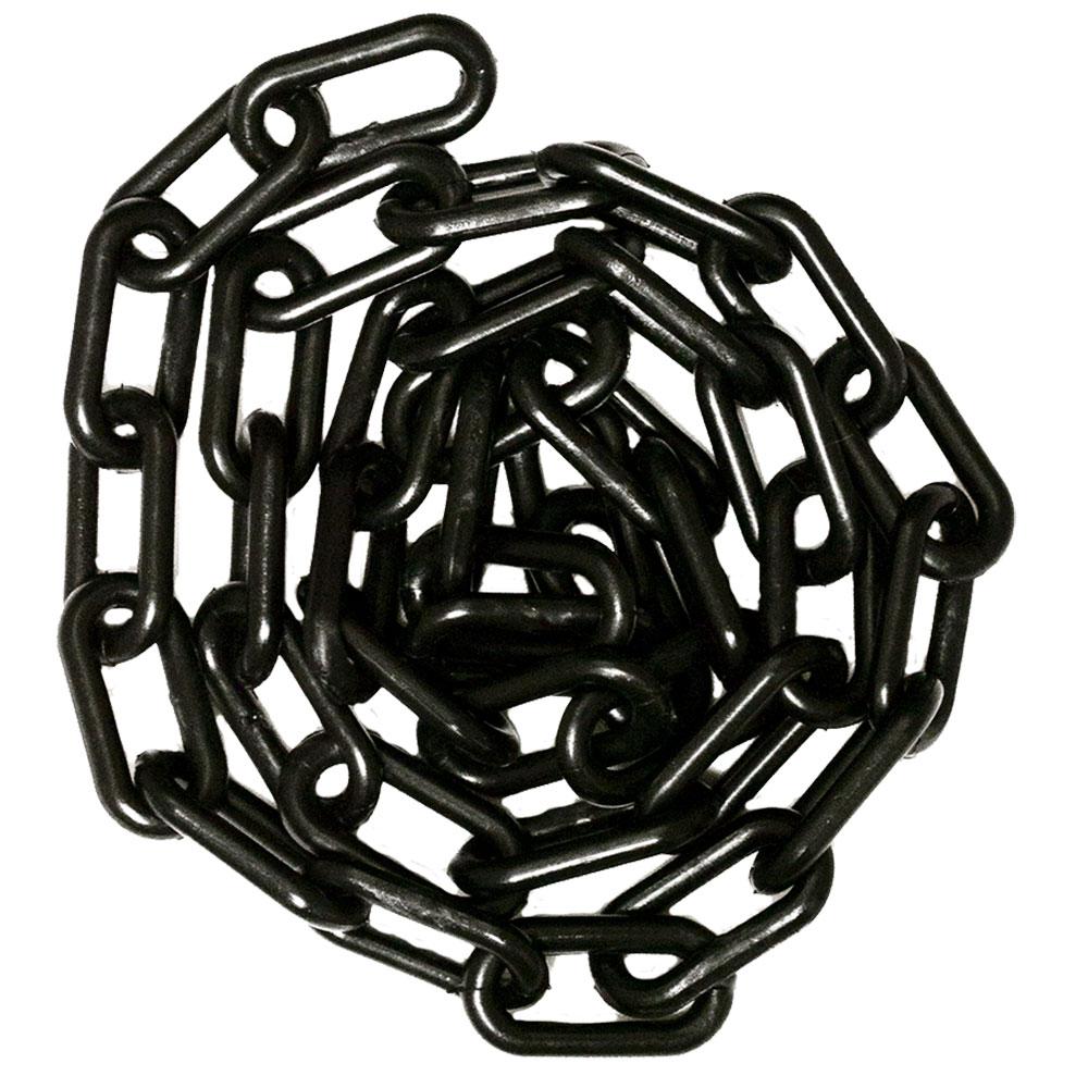 2-Inch Link Diameter Black Chain Plastic Barrier Chain 50003-10 Mr 10-Foot Length 