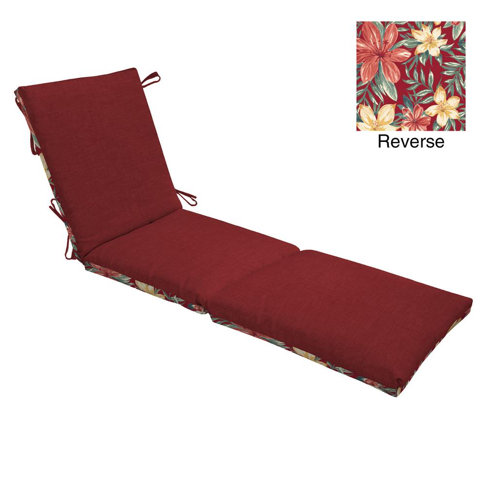 Arden Selections Ruby Leala Texture Outdoor Chaise Lounge Cushion