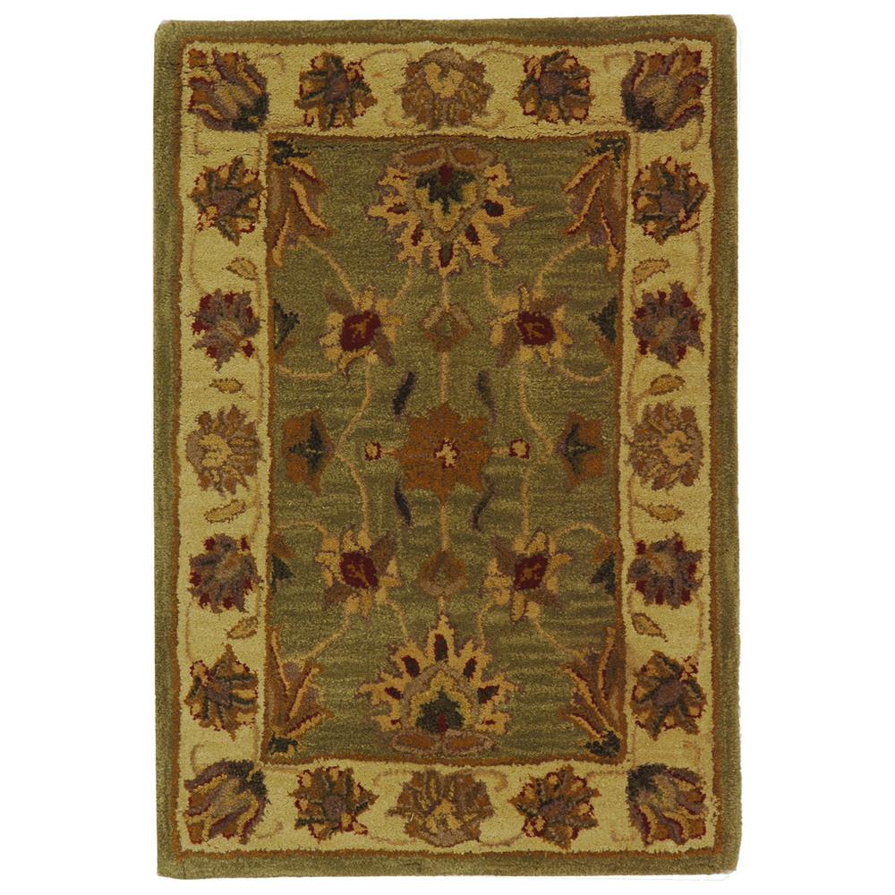 Safavieh Heritage Green/Gold 2 ft. x 3 ft. Area Rug-HG343A-2 - The Home ...