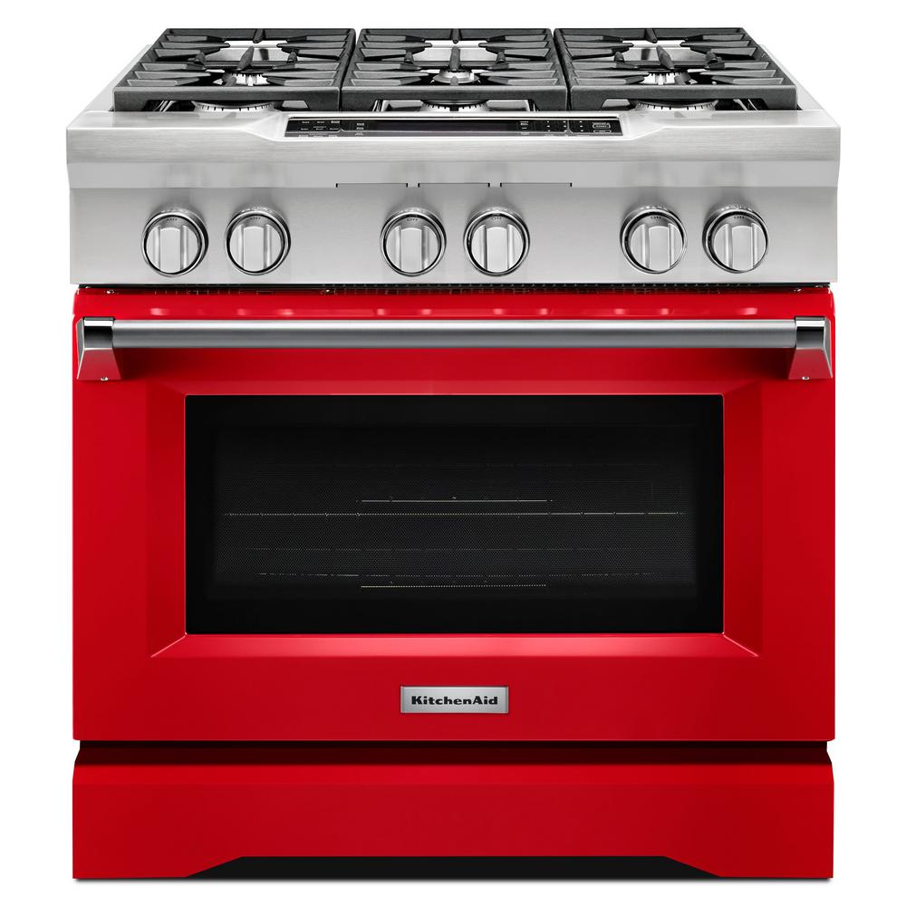 KitchenAid 5.1 cu. ft. Dual Fuel Range with Convection Oven in