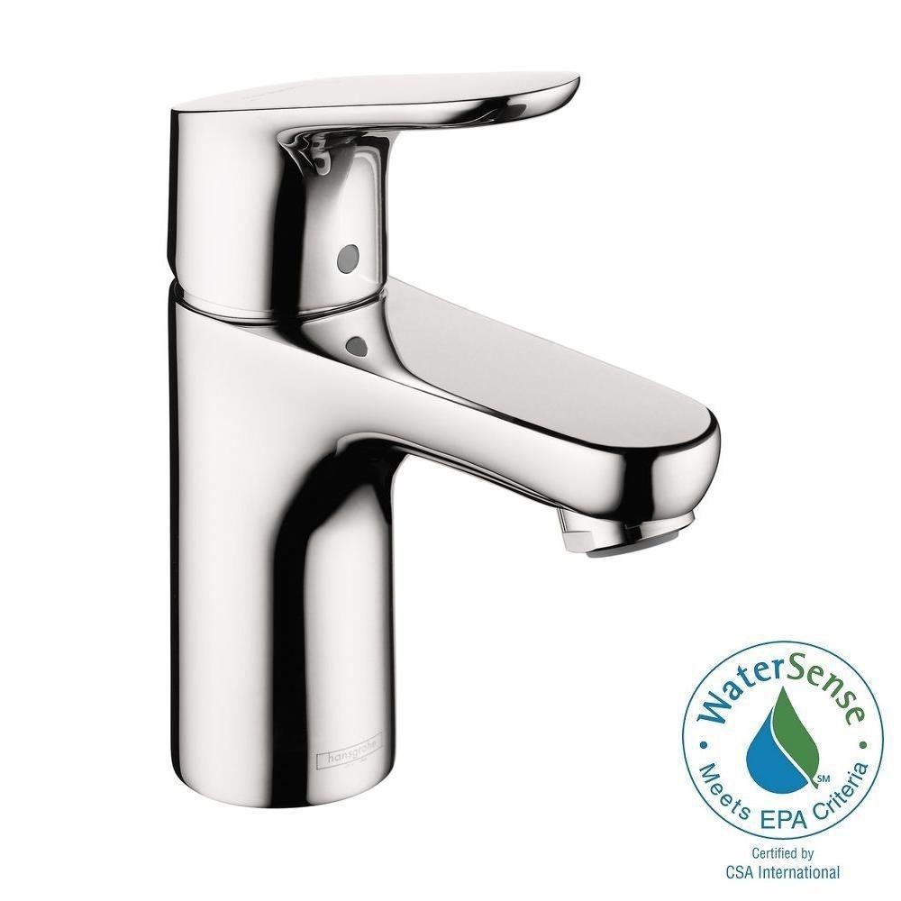 Hansgrohe Focus 100 Single Hole 1 Handle Low Arc Bathroom Faucet