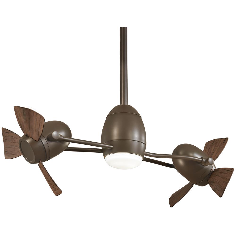 Minka Aire Cage Free Gyro 37 In Integrated Led Oil Rubbed Bronze