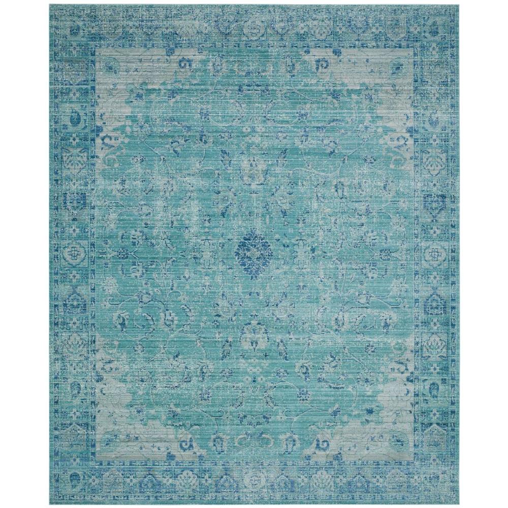 Safavieh Valencia Teal Multi 8 Ft X 10 Area Rug Val103t The Safavieh Valencia Teal Multi 8 Ft X 10 Area Rug