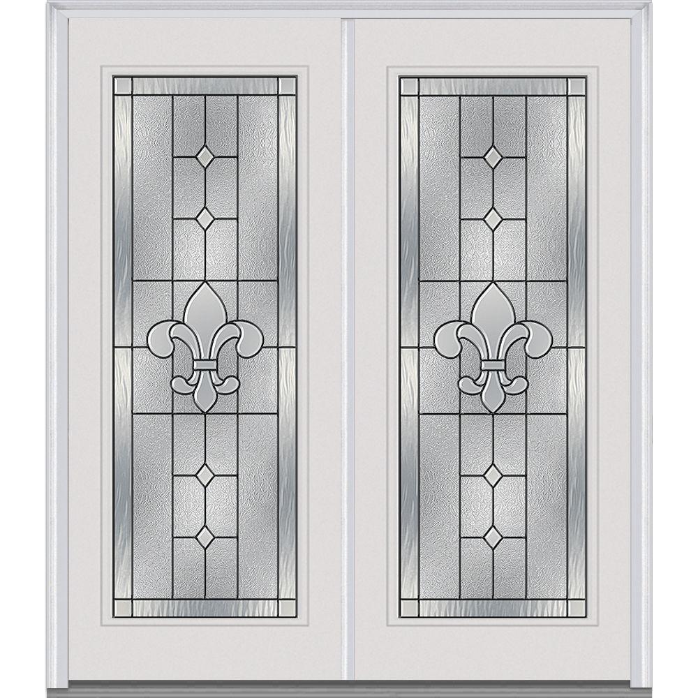 MMI Door 66 In. X 81.75 In. Carrollton Decorative Glass Full Lite ...