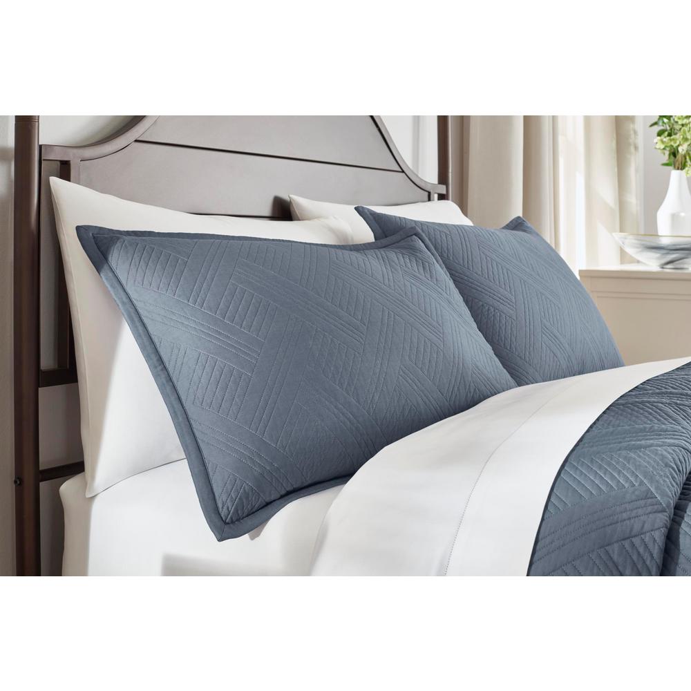 Home Decorators Collection Binghamton 3 Piece Steel Blue Solid