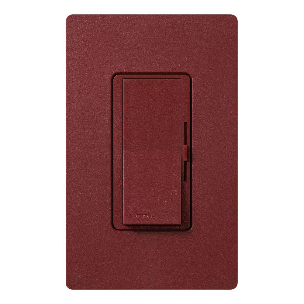 Lutron Diva 300Watt SinglePole Electronic LowVoltage Dimmer Merlot